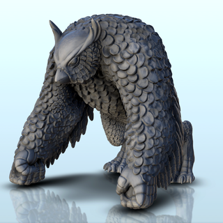 gigante selvagem coruja + pre supported versão 9 miniaturas wa monstros 3d print model - Mito3D