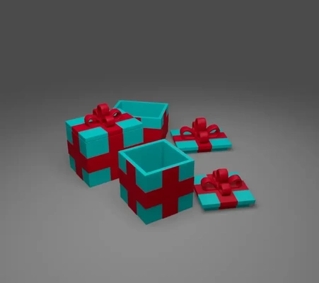 regalo caja 3d modelos descargar crealidad nube 3d print model - Mito3D