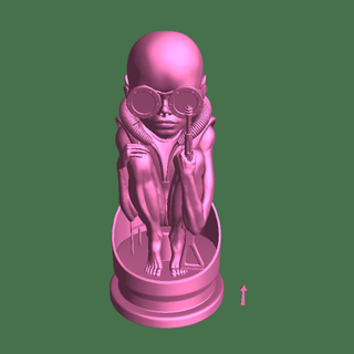 giger baby bullet Monsters 3d print model - Mito3D