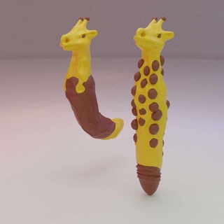 giraffe funny ends Animals 3d print model - Mito3D