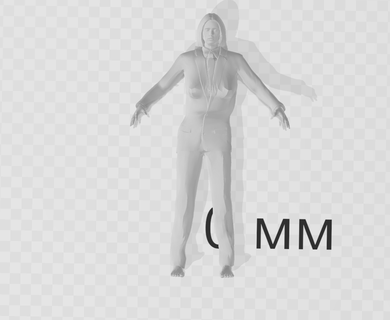 menina 3d print model - Mito3D