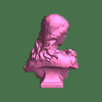 fille statue 3d modèles télécharger créalité nuage 3d print model - Mito3D