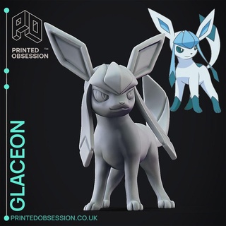 glaceon Pokemon fan arte personaggi 3d print model - Mito3D