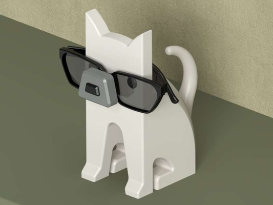 glasses stand 3d models download creality cloud animals 3d print model - Mito3D