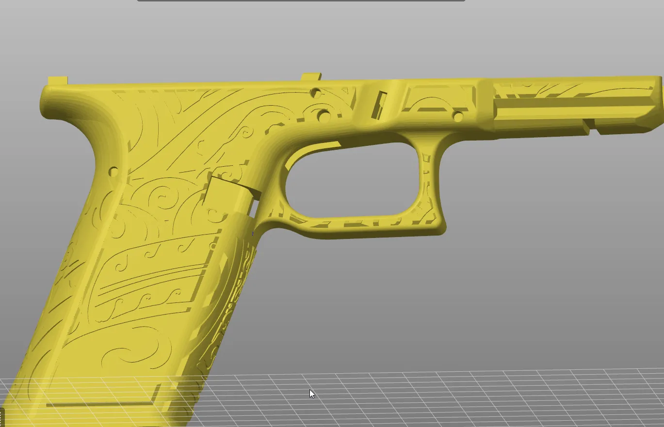 glock 17 güzellik kraliçe 3d modeller indir creality bulut dış mekan 3D print model - Mito3D