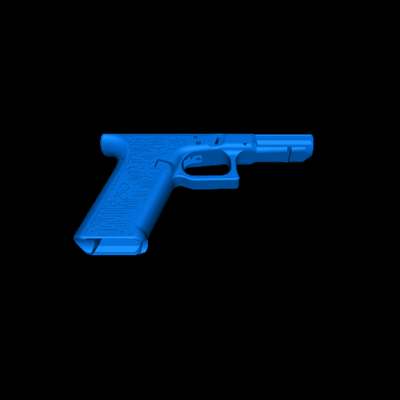 glock 17 siber yazılım 3d modeller indir creality bulut 3d print model - Mito3D