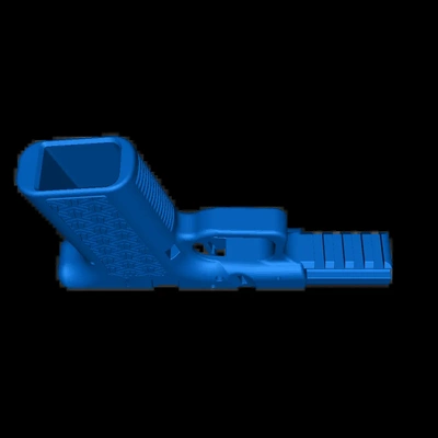 glock 19 p80 3d modelle download realität wolke 3d print model - Mito3D