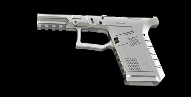 glock 19 super forzata telaio 3d print model - Mito3D