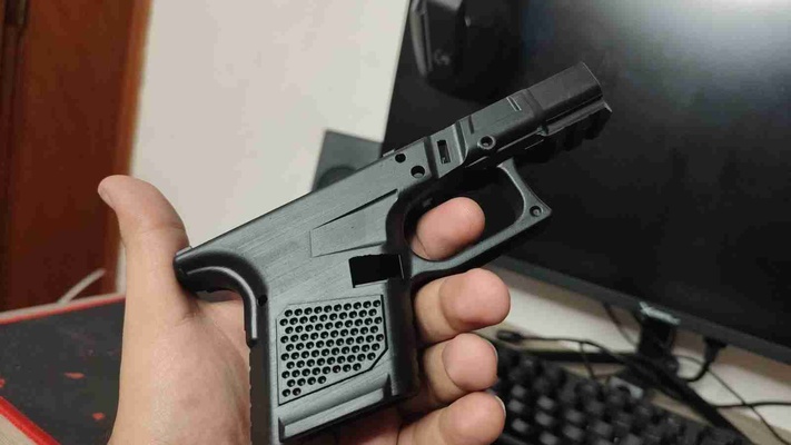 glock 26 reforzado cuadro 3d modelos descargar crealidad nube 3d print model - Mito3D
