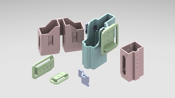glock funda 3d modelos descargar crealidad nube bricolaje diy 3d print model - Mito3D