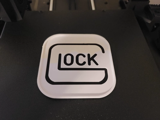 glock logo coaster 3d models download creality cloud 3d print model - Mito3D