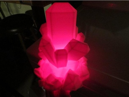incandescente cristallo roccia luce notturna illuminazione 3d print model - Mito3D