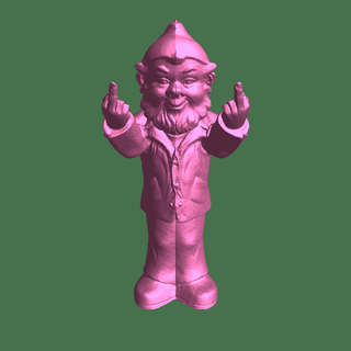 gnome double finger Fictional Characters 3d print model - Mito3D