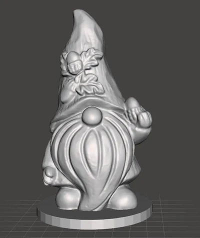 gnome holding acorn 3d models download creality cloud home decor 3d print model - Mito3D