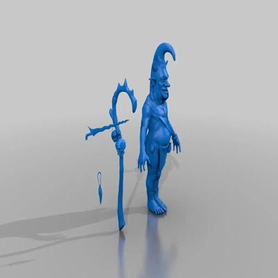 kobold schamane model 3d modelle download realität wolke 3d print model - Mito3D