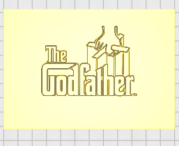 godfather logo 1 3d models download creality cloud Others  3d print model - Mito3D