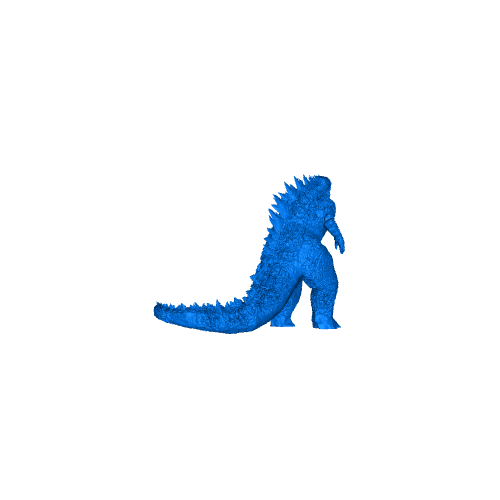 godzilla 3d modelle download realität wolke 3D print model - Mito3D