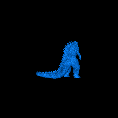 godzilla 3d modelle download realität wolke 3d print model - Mito3D