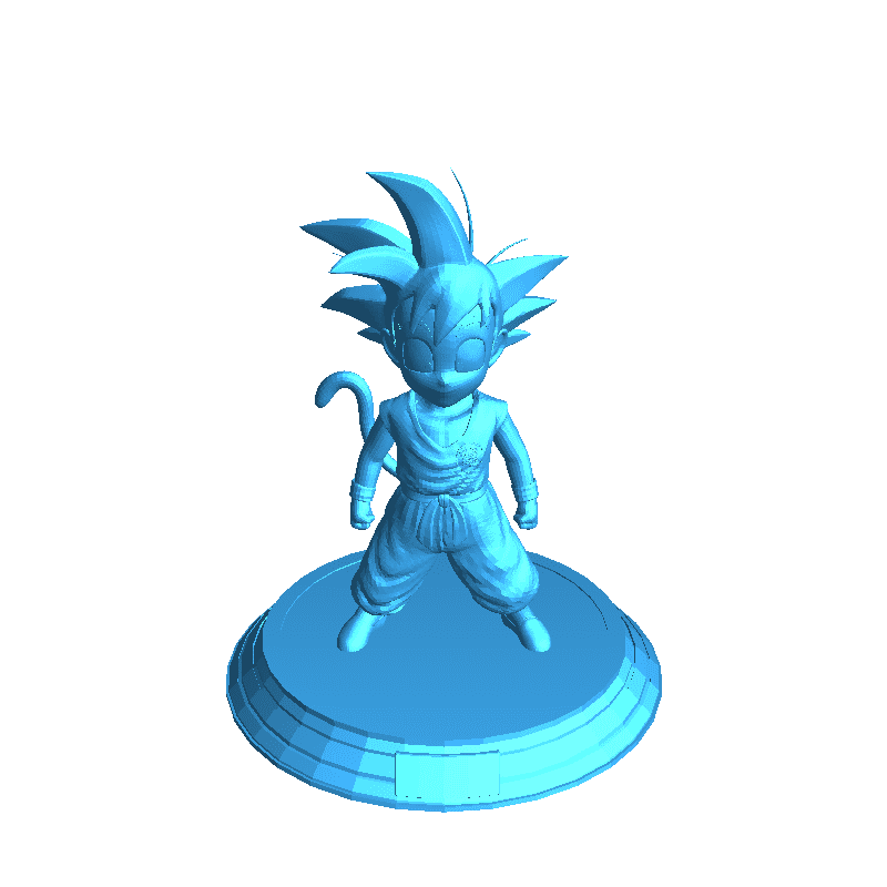 Goku immaginario personaggi 3D print model - Mito3D