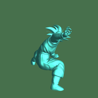 Goku ficcional personagens 3d print model - Mito3D