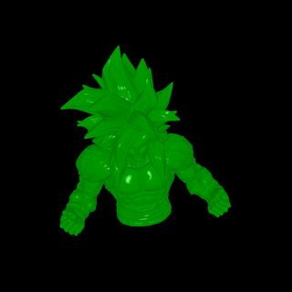 Goku personagens 3d print model - Mito3D