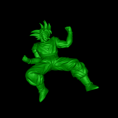 goku 2 0 3d modelos baixar crialidade nuvem ficcional personagens 3d print model - Mito3D