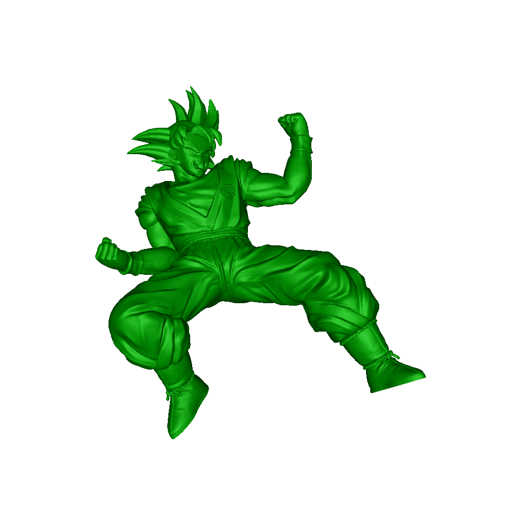 Goku 3d Modelli Scarica creality nube immaginario personaggi 3D print model - Mito3D