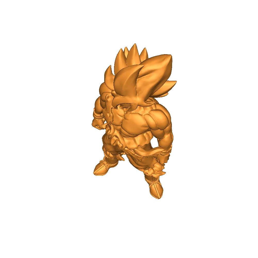 goku 3d modelos descargar crealidad nube 3D print model - Mito3D