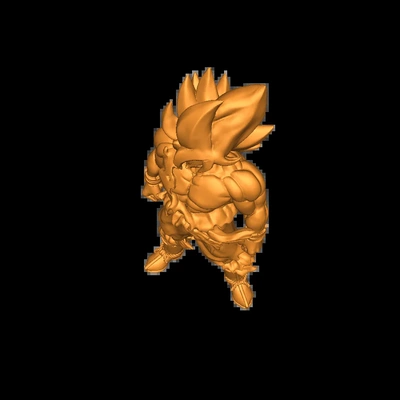 goku 3d modelos descargar crealidad nube 3d print model - Mito3D