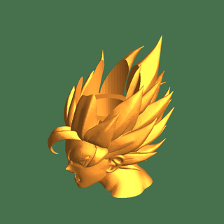 Goku 3d modelos baixar crialidade nuvem ficcional personagens 3d print model - Mito3D