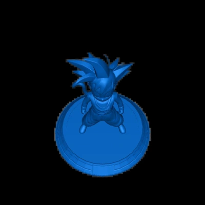 goku 3d modelle download realität wolke 3d print model - Mito3D