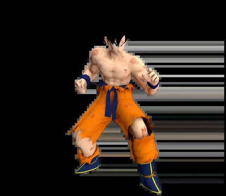 goku batalla dañar 3d modelos descargar crealidad nube 3d print model - Mito3D