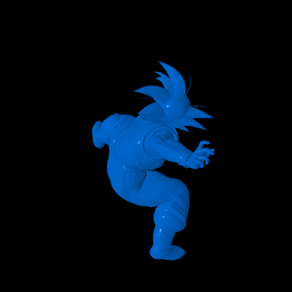 Goku dbz immaginario personaggi 3d print model - Mito3D