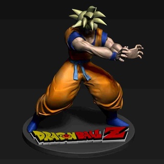 Goku Dragonballz ficcional personagens 3d print model - Mito3D