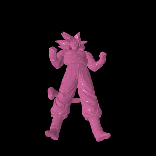 Goku ssj 4 3d modelos baixar crialidade nuvem personagens 3d print model - Mito3D