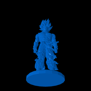 goku ss fictif personnages 3d print model - Mito3D