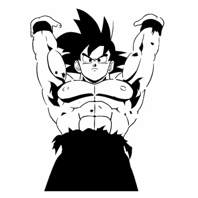 goku pochoir 2 3d modèles télécharger créalité nuage 3d print model - Mito3D