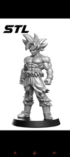 Goku ultra instinto personagens 3d print model - Mito3D
