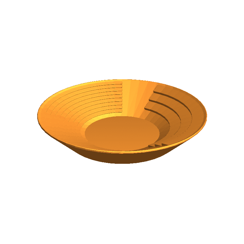 gold pan 8 3d models download creality cloud Cups & Mugs 3D print model - Mito3D