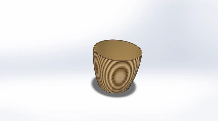 golden vase 3d modelle download realität wolke 3d print model - Mito3D