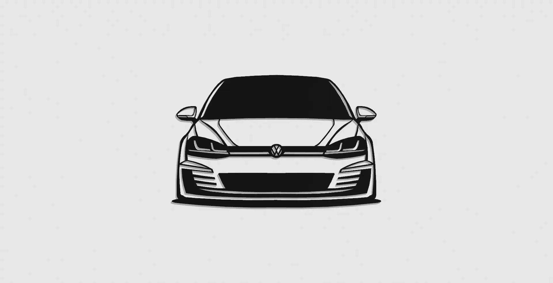 golf 7 gti 3d modelli scarica creality nube 3D print model - Mito3D