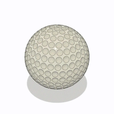 golf ball liebhaber 3d modelle download realität wolke 3d print model - Mito3D