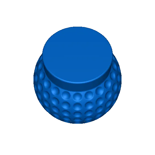 bola golfe caneta suporte 3d modelos baixar crialidade nuvem 3D print model - Mito3D