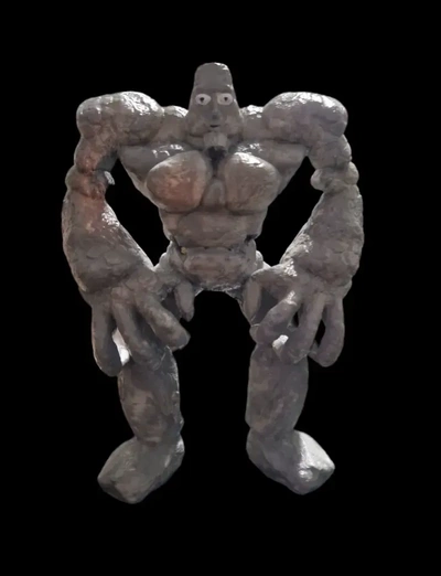 golum monstruo ranchero arte fan 3d modelos descargar crealidad nube 3d print model - Mito3D