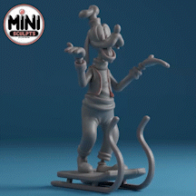 şapşal hayran Sanat şekil çocuklar 3D print model - Mito3D