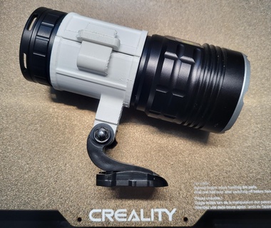gopro flashlight holder Outdoor 3d print model - Mito3D