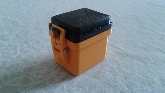 gopro prova d'água 2x bateria caso bainha 3d print model - Mito3D