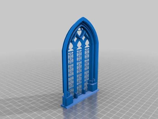 gótico janela gubbins 3d modelos baixar crialidade nuvem 3d print model - Mito3D