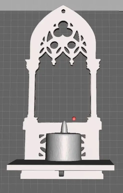 gothic candle holder 3d models download creality cloud 3d print model - Mito3D