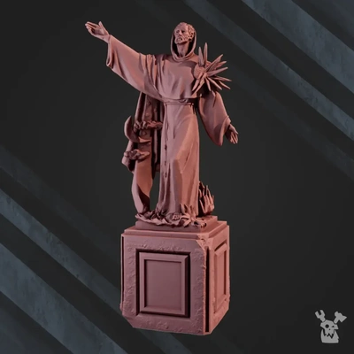 gothique statue 3d modèles télécharger créalité nuage 3d print model - Mito3D